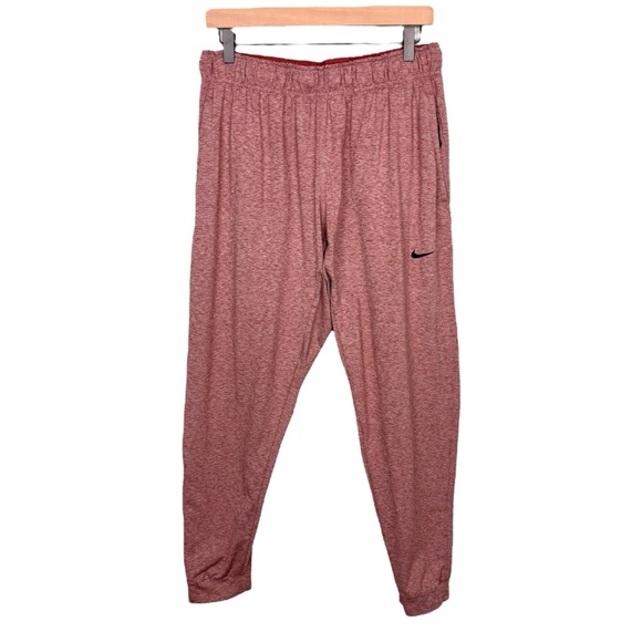 Men's Nike Dri-Fit Red Marled Jogger Sweatpants - Picture 1 of 7